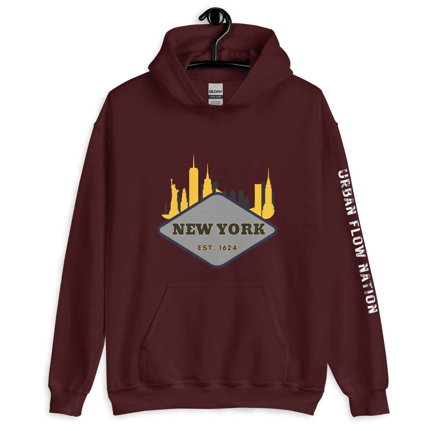 URBAN FLOW NATION, New York Collection Streetwear Hoodie